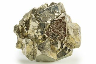 Lustrous Pyrite Crystal Cluster - Peru #329322