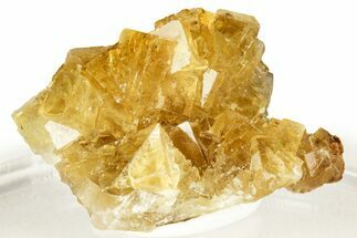 Gemmy Yellow Fluorite Cluster - Spain #327170