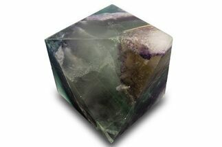 Polished Colorful Fluorite Octahedron - China #328793