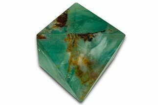 Polished Colorful Fluorite Octahedron - China #328814