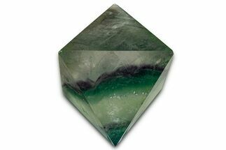Polished Colorful Fluorite Octahedron - China #328818