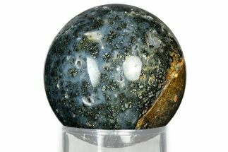 Colorful Polished Marcasite Agate Sphere - Indonesia #330214