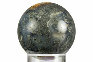 Colorful Polished Marcasite Agate Sphere - Indonesia #330226