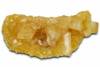 Fluorescent Yellow Calcite Crystal Cluster - South Dakota #330340