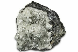 Lustrous Calcite Crystals and Pyrite on Sphalerite - Mexico #330547