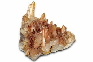 Tangerine Quartz Crystal Cluster - Brazil #328933