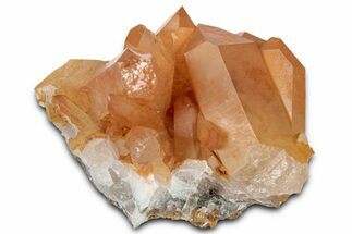 Tangerine Quartz Crystal Cluster - Brazil #328938