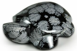 Polished Snowflake Obsidian Turtle - California #331618