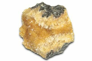 Intense Orange Calcite Crystal Cluster - Poland #332036