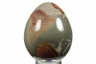 Polished Polychrome Jasper Egg - Madagascar #331734