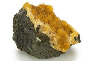 Intense Orange Calcite Crystal Cluster - Poland #331990