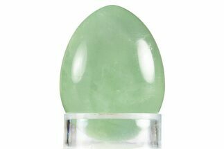 Polished Green Fluorite Egg - Fluorescent! #331762