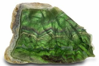 Colorful, Polished Fluorite Slab - China #333262