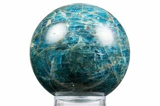 Bright Blue Apatite Sphere - Madagascar #334025