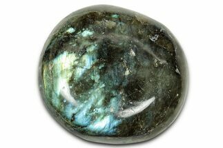 Flashy, Polished Labradorite Palm Stone - Madagascar #334224