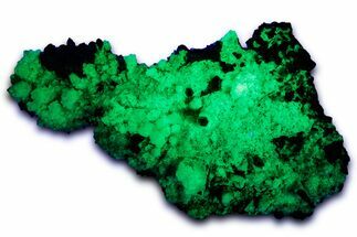 Extremely Fluorescent Hyalite Opal over Smoky Quartz - Nambia #334661