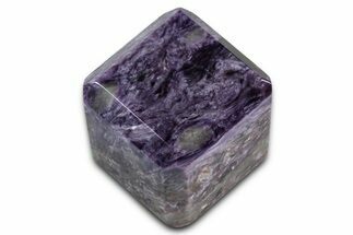 Polished Purple Charoite Cube - Siberia #335594