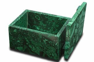 Wide Malachite Jewelry Box - DR Congo #335692