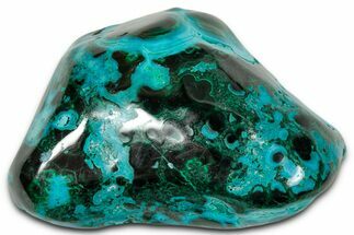 Vibrant Polished Malachite with Chrysocolla - DR Congo #336810