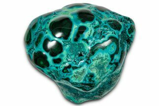 Vibrant Polished Malachite with Chrysocolla - DR Congo #336861