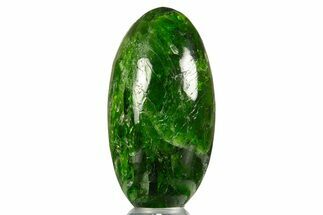 Polished Chrome Diopside Ellipsoid - Russia #336529