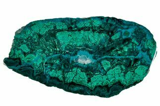 Polished Banded Chrysocolla and Malachite - Bagdad Mine, Arizona #337002
