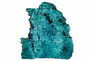 Vibrant Chrysocolla and Shattuckite Slab - Mexico #337010