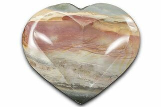 Polished Heart-Shaped Polychrome Jasper Dish - Madagascar #337206