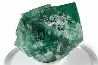 Fluorescent Green Fluorite Twins - Diana Maria Mine, England #337527