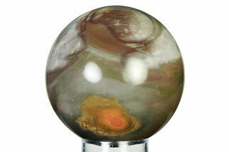 Polished Polychrome Jasper Sphere - Madagascar #337242