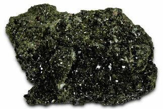Sparkling Dark Green Epidote Crystal Cluster - Turkey #337471