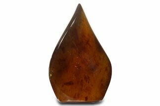 Polished Indonesian Blue Amber Flame #338008