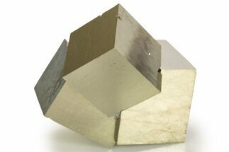 Shiny, Natural Pyrite Cube Cluster - Navajun, Spain #337901