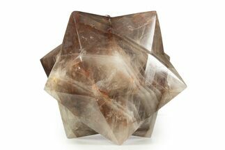 Polished Hematite (Harlequin) Quartz Stellated Dodecahedron #338366