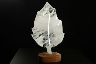 Beautiful, Polished Quartz Leaf with Stand - Madagascar #338392