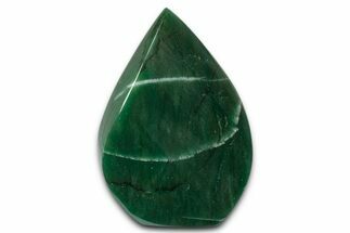 Polished Jade (Nephrite) Flame - Afghanistan #337986