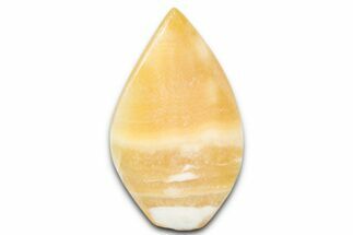 Polished Mango Calcite Flame - Afghanistan #337993