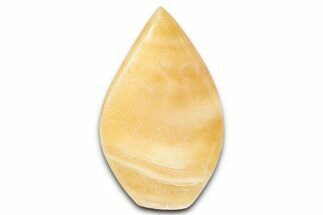 Polished Orange (Mango) Calcite Flame - Afghanistan #337996