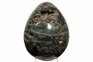 Polished Green Ocean Jasper Egg - Madagascar #339435