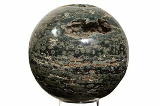 Polished Green Ocean Jasper Sphere - Madagascar #339436