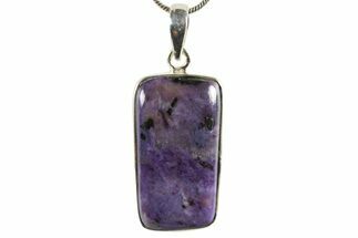 Siberian Charoite Pendant (Necklace) - Sterling Silver #339683