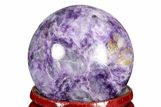 Polished Purple Charoite Sphere - Siberia #337969
