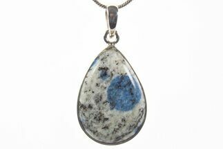 Polished K Granite Pendant (Necklace) - Sterling Silver #339853