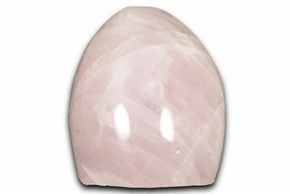 Free-Standing, Polished Rose Quartz - Single Side Polished #341812