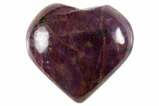 Polished Corundum (Ruby) Heart #342003