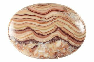 Polished Rolling Hills Dolomite Pocket Stone - Mexico #341944
