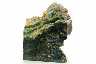 Free-Standing, Gary Green Jasper (Larsonite) Bog Wood - Oregon #334827