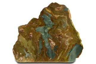Free-Standing, Gary Green Jasper (Larsonite) Bog Wood - Oregon #334807