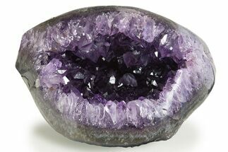 Brilliant Deep-Purple Amethyst Geode - Uruguay #342710