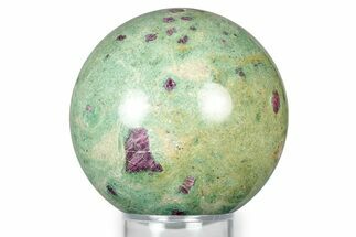 Polished Sphere Of Rubies In Fuchsite - India #342983